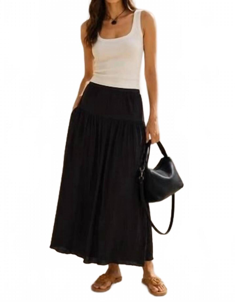 NEW XIRENA evelyn skirt in black
